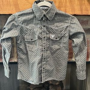 BRAND COWBOY HARDWARE BUTTON DRESS SHIRT